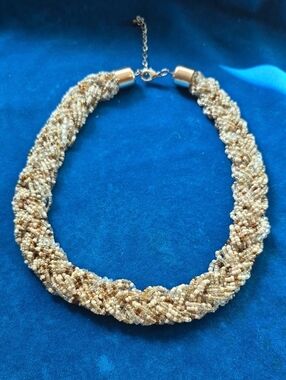 Beaded Braided Choker Necklace